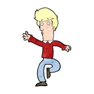 cartoon rushing man N11