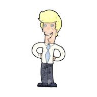 cartoon happy man N608