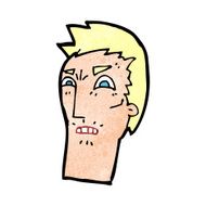 cartoon angry face N36