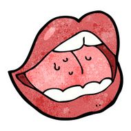 cartoon open mouth N21