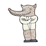 cartoon wolf man N68