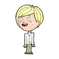 cartoon happy surprised boy N10