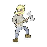cartoon man with axe N11
