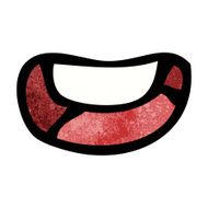 cartoon happy mouth N12