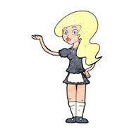 Cartoon Waitress N43