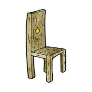 cartoon old chair N35