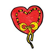 stitched heart cartoon N13