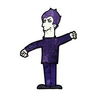 cartoon vampire man N140