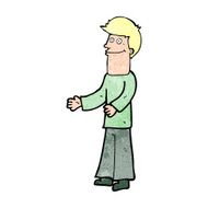 Cartoon Man Shrugging Shoulders N90