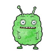 cartoon funny alien monster N11
