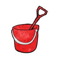 Cartoon Bucket And Spade N18
