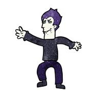 cartoon vampire man N141