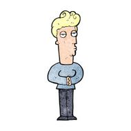 cartoon arrogant man N14
