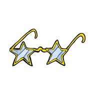 cartoon star glasses N3
