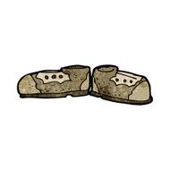 cartoon old shoes N11