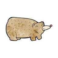 funny cartoon bear N82
