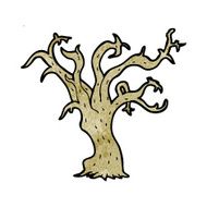 cartoon winter tree N13