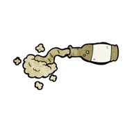 Cartoon Spilled Beer N29
