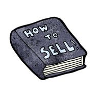 cartoon how to sell book N10