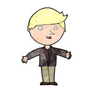 cartoon man in casual jacket N12