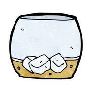cartoon whisky in glass N11