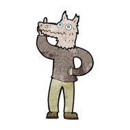 cartoon werewolf with idea N8