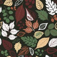 Seamless pattern with leaf N2