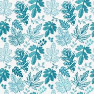 Seamless pattern with leaf N4