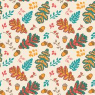 seamless leaves pattern background N6