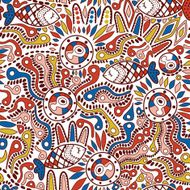 Ethnic seamless pattern N12