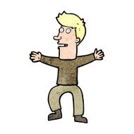 cartoon startled man N63