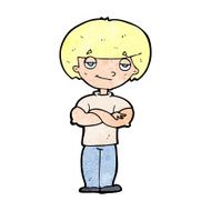 cartoon smug looking man N10