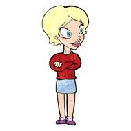 cartoon pretty woman N357