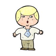 cartoon shocked boy N39