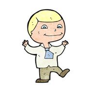 cartoon happy boy N316