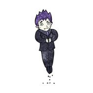 cartoon floating vampire N12