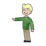 cartoon man pointing and laughing N49