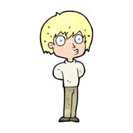 cartoon impressed boy N12
