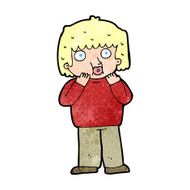 cartoon worried boy N39