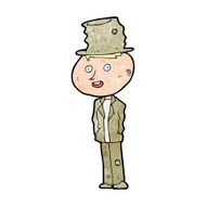 cartoon funny hobo man N12