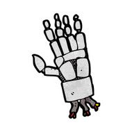 cartoon robot hand N12