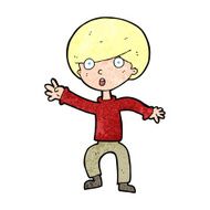 cartoon panicking boy N12
