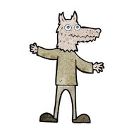 cartoon wolf man N70
