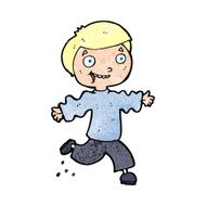 cartoon excited boy N190