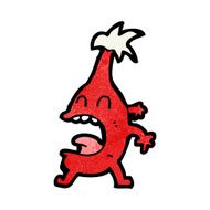 cartoon funny christmas creature N43
