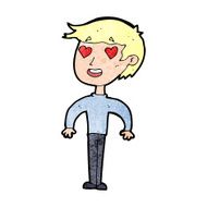 cartoon man in love N41