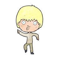 cartoon impressed boy pointing N13