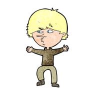cartoon suspicious man N50