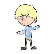 cartoon curious man N90