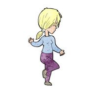 Cartoon Girl Dancing N22